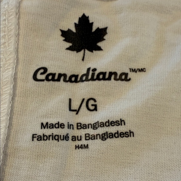 Canadiana White Tank Top “True North Strong and Free” graphic, Women’s Size L - Picture 9 of 11